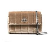 Stijlvolle Leren Tas voor Vrouwen Tory Burch , Beige , Dames