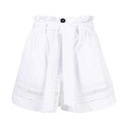 Witte Casual High Waist Katoenen Shorts Lorena Antoniazzi , White , Da...