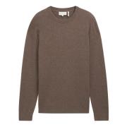 Katoenen Crewneck Hout Bruin Melange Tom Tailor , Brown , Heren