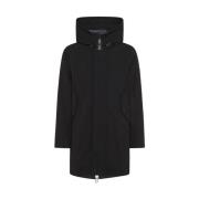 Waterafstotende Parka met Membraan Peuterey , Black , Heren