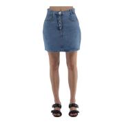 Denim Skirts Moschino , Blue , Dames