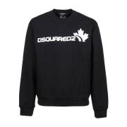 Logo Sweatshirt Dsquared2 , Black , Heren