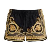 Mythische Print Zwembroek Versace , Black , Heren