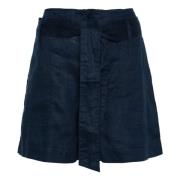 Daviana platte voorkant shorts Ralph Lauren , Blue , Dames