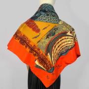 Pre-owned Silk scarves Hermès Vintage , Multicolor , Dames