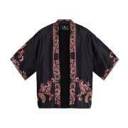 Zijden top Etro , Black , Dames