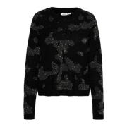 Zwarte Gebreide Pullover Halimasz Stijl Saint Tropez , Black , Dames