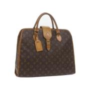 Pre-owned Canvas handbags Louis Vuitton Vintage , Brown , Dames