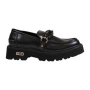 Geborsteld leren damesschoenen Cult , Black , Dames