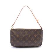 Pre-owned Canvas handbags Louis Vuitton Vintage , Brown , Dames