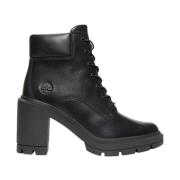 Mid Lace Up Jet Black Laarzen Timberland , Black , Dames