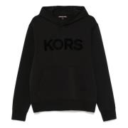 Logo Hoodie in Zwart Michael Kors , Black , Heren