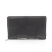 Pre-owned Leather wallets Bottega Veneta Vintage , Black , Heren