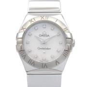 Pre-owned Fabric watches Omega Vintage , White , Dames