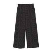 Zwarte Monogram Oversize Sweatpants Marc Jacobs , Black , Dames