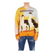 Round-neck Knitwear Dsquared2 , Multicolor , Heren