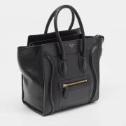 Pre-owned Leather totes Celine Vintage , Black , Dames