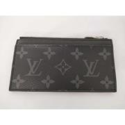 Pre-owned Leather wallets Louis Vuitton Vintage , Black , Dames