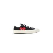 Chuck Taylor Low Zwart Samenwerking Comme des Garçons , Black , Dames