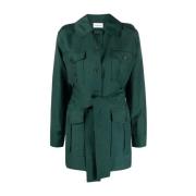 Elegante Groene Blazer Jas P.a.r.o.s.h. , Green , Dames