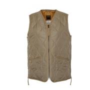 Gewatteerde Militaire V-hals Donsvest Taion , Beige , Heren