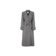 Lange trenchcoat van wolmix Aniye By , Gray , Dames