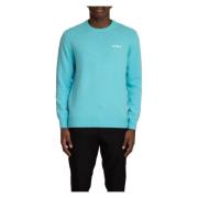 Klassieke Embro Sweater MC2 Saint Barth , Blue , Heren