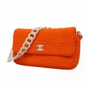 Pre-owned Fabric chanel-bags Chanel Vintage , Orange , Dames