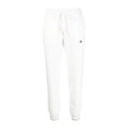 Casual Witte Katoenen Sweatpants Lorena Antoniazzi , White , Dames