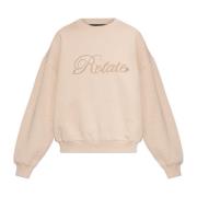 Sweatshirt met logo Rotate Birger Christensen , Beige , Dames