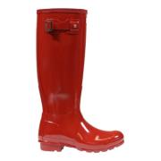 Hoge regenlaarzen dames Herfst/Winter collectie Hunter , Red , Dames