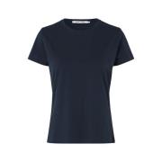 Sky Captain Katoenen Tee 205 Samsøe Samsøe , Blue , Dames