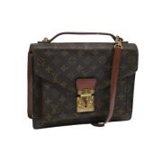 Pre-owned Canvas louis-vuitton-bags Louis Vuitton Vintage , Brown , Da...