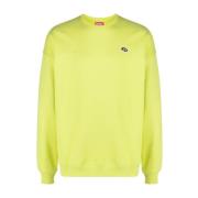 Gele Casual Sweatshirt met capuchon Diesel , Yellow , Heren