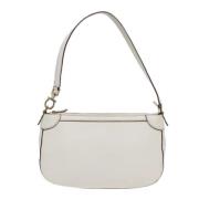 Pre-owned Leather shoulder-bags Salvatore Ferragamo Pre-owned , White ...