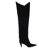 Pre-owned Leather boots Alexandre Vauthier Pre-owned , Black , Dames