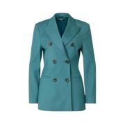 Groene Blazer in Stretchviscoseflanel Liu Jo , Green , Dames