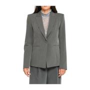 Elegante Grijze Blazer voor Vrouwen Patrizia Pepe , Gray , Dames