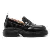 Zwarte Casual Loafers Ganni , Black , Dames