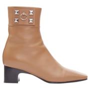 Pre-owned Leather boots Hermès Vintage , Brown , Dames