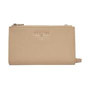 Chique leren portemonnee met afneembare band Patrizia Pepe , Beige , D...