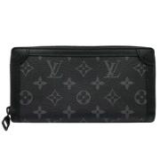 Pre-owned Canvas wallets Louis Vuitton Vintage , Black , Heren