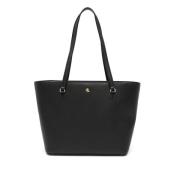 Karly shopper medium tote Ralph Lauren , Black , Dames