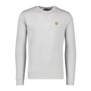 Grijze Katoenen Ronde Hals Sweater Lyle & Scott , Gray , Heren