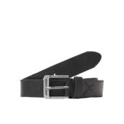 Leren Riem Jacrock Zwart Jack & Jones , Black , Heren