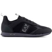 Koolstof Sneakers met Metalen Adelaar Emporio Armani EA7 , Black , Her...