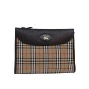 Pre-owned Canvas clutches Burberry Vintage , Beige , Dames