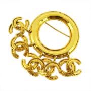 Pre-owned Metal chanel-jewelry Chanel Vintage , Yellow , Dames