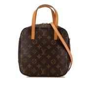 Pre-owned Canvas handbags Louis Vuitton Vintage , Brown , Dames