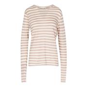 Ronde Hals T-Shirt Phisique du Role , Beige , Dames